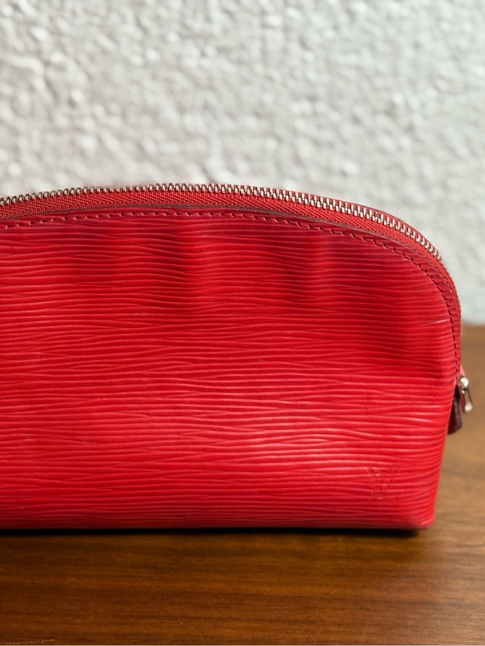 Louis Vuitton Red Epi Cosmetic Pouch